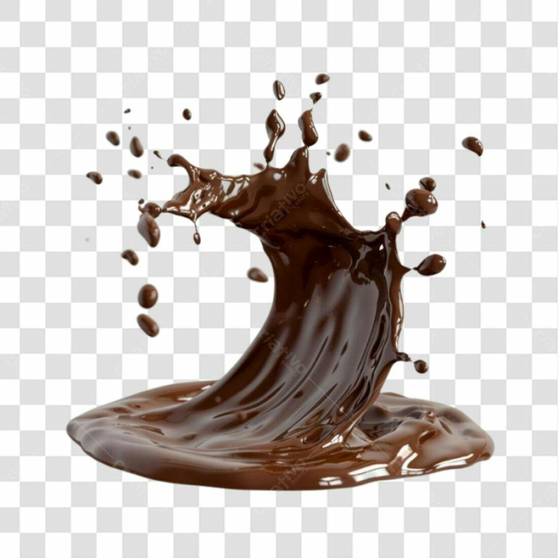 Icone Chocolate derretido PNG com fundo transparente