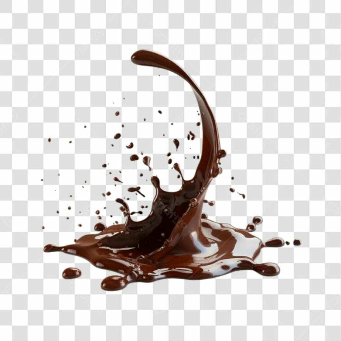 Icone Salpicos de Chocolate PNG com fundo transparente