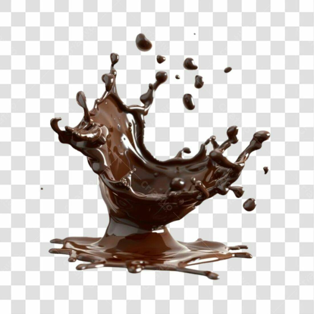 Icone Salpico de Chocolate PNG com fundo transparente