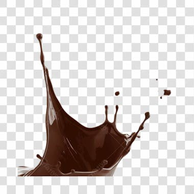 Splash de chocolate png transparente