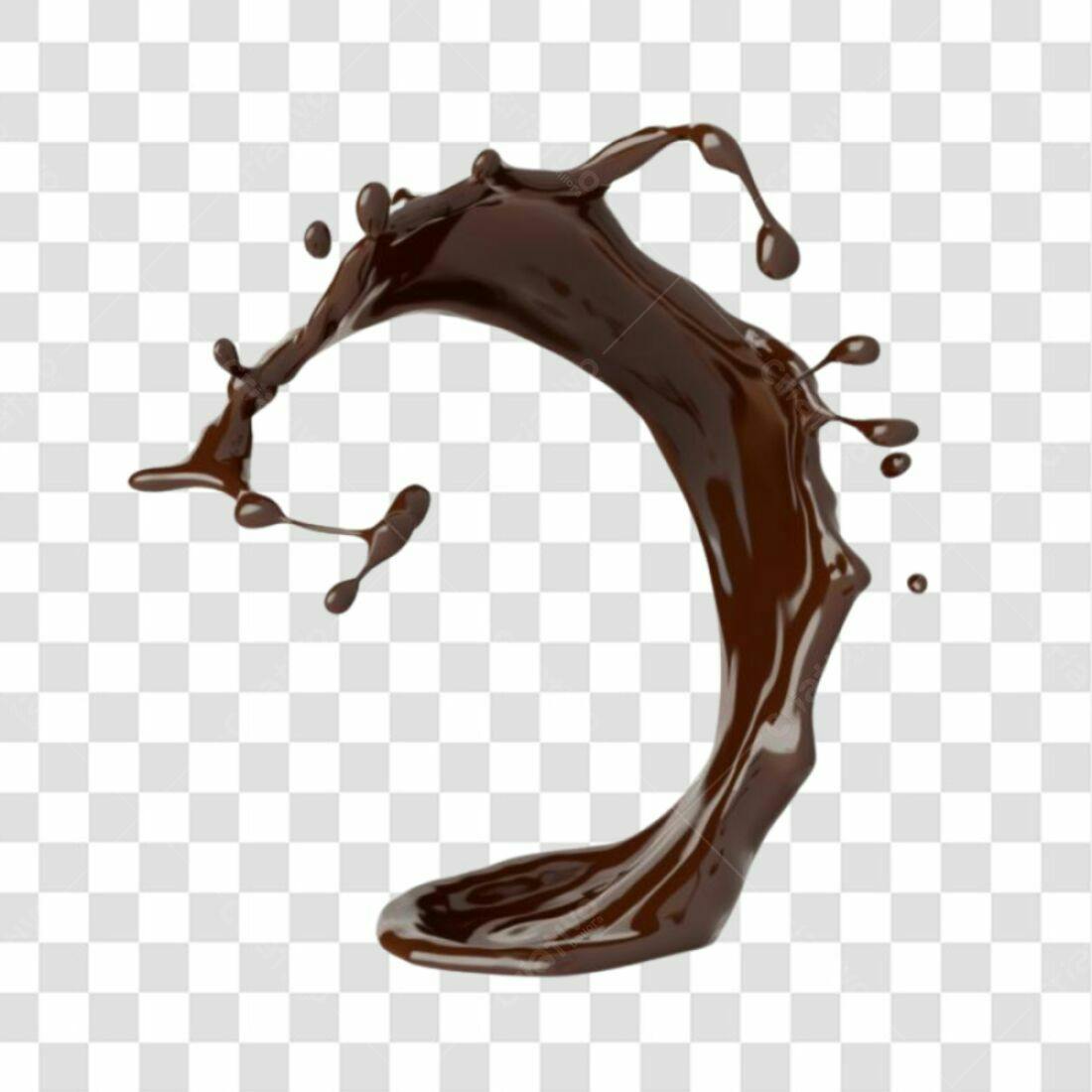 Icone Chocolate derramamento PNG com fundo transparente