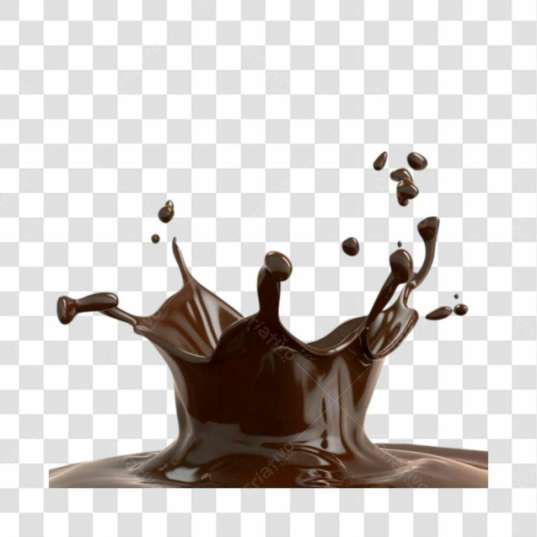 Icone Chocolate derramamento PNG com fundo transparente