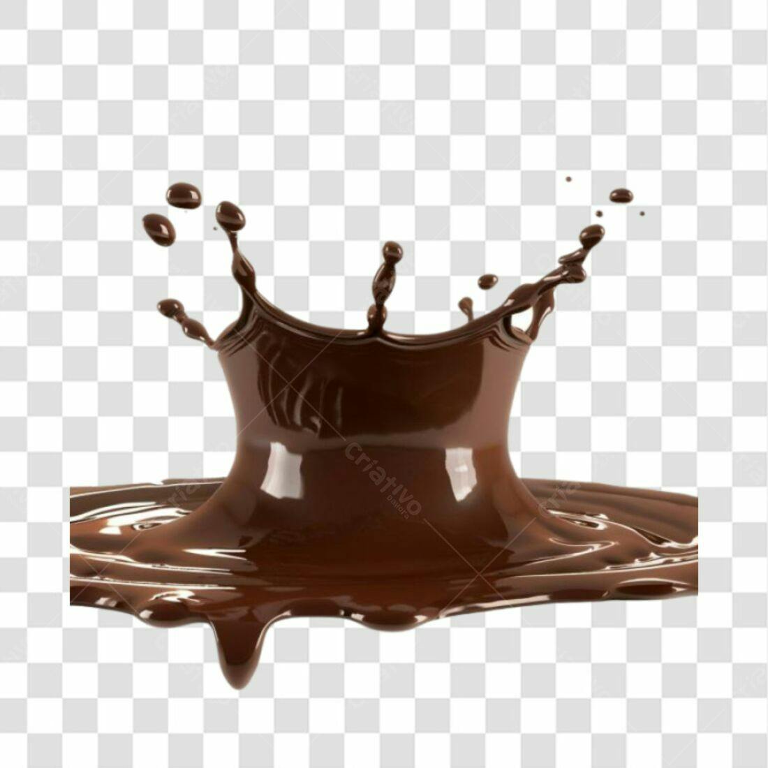 Icone Chocolate Derramamento PNG com fundo transparente