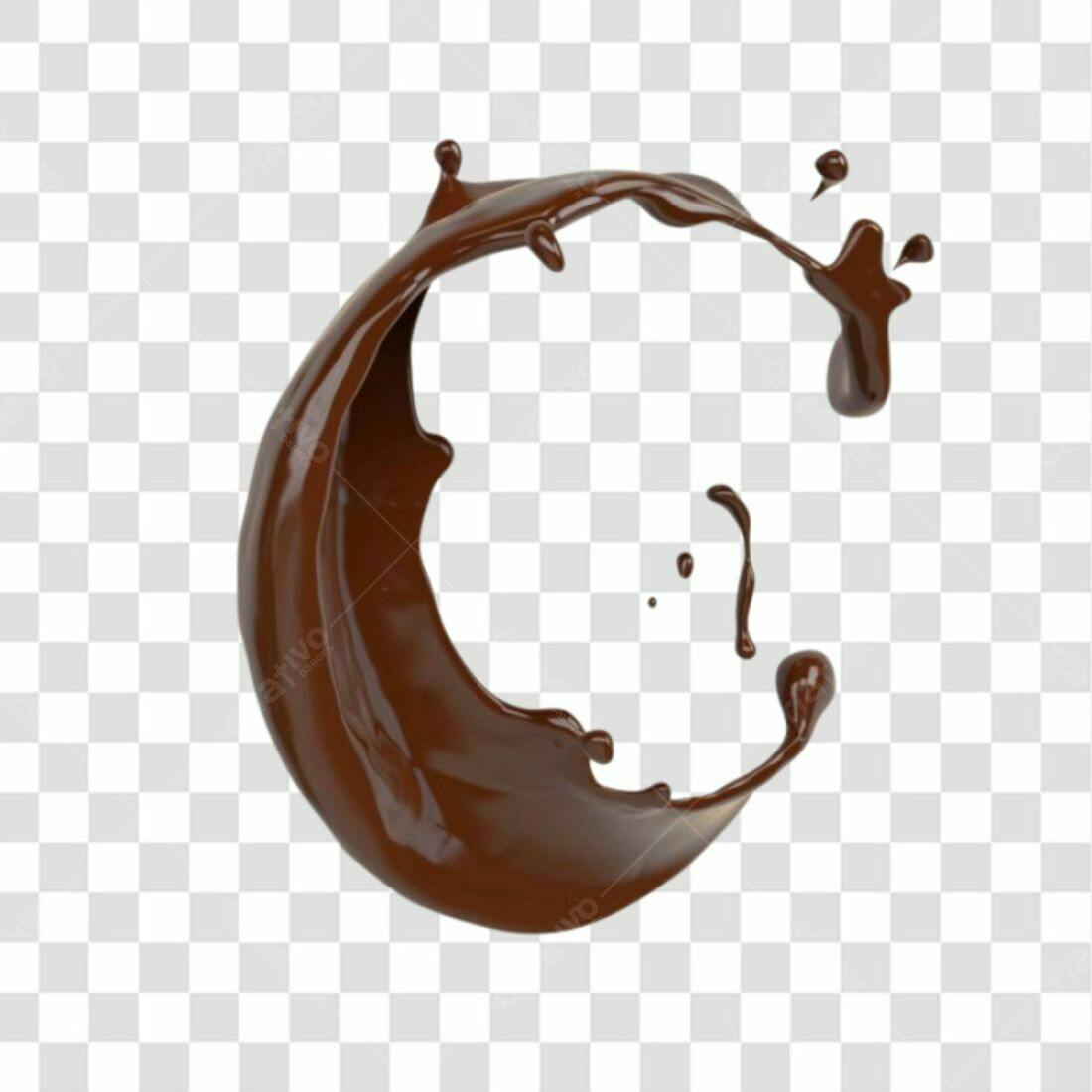 Icone Chocolate Derramado PNG com fundo transparente