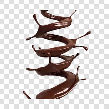 Splash de chocolate png transparente