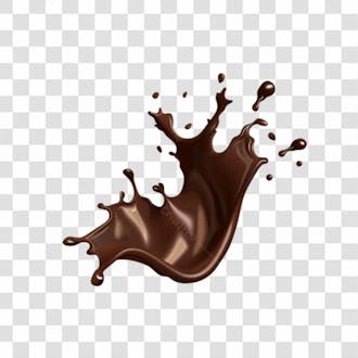 Splash de chocolate png transparente