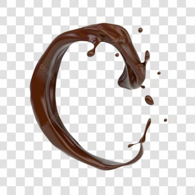 Splash de chocolate png transparente