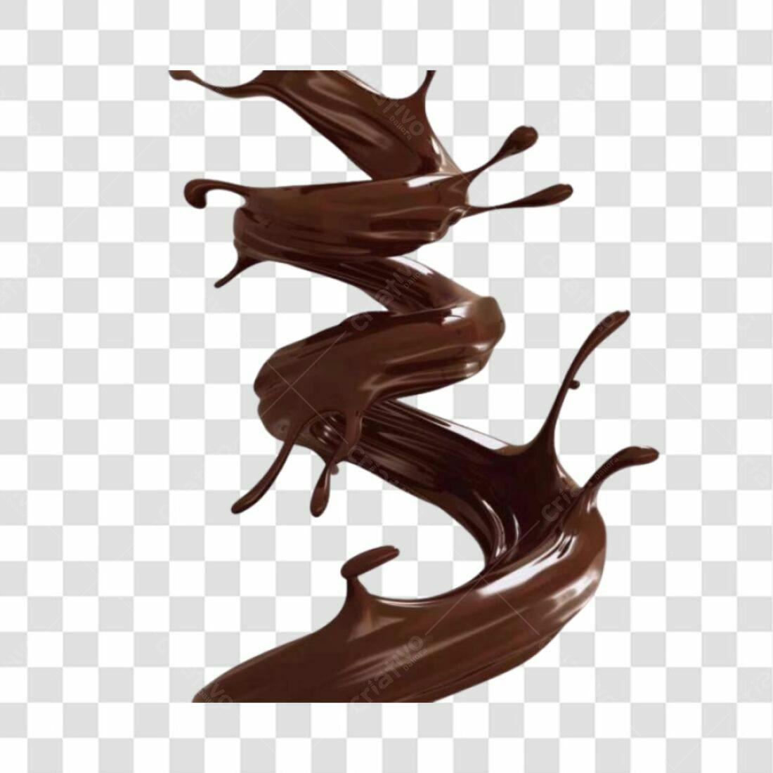 Icone Chocolate derretido PNG com fundo transparente