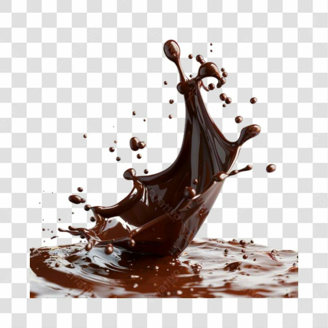 Icone Chocolate derramamento PNG com fundo transparente
