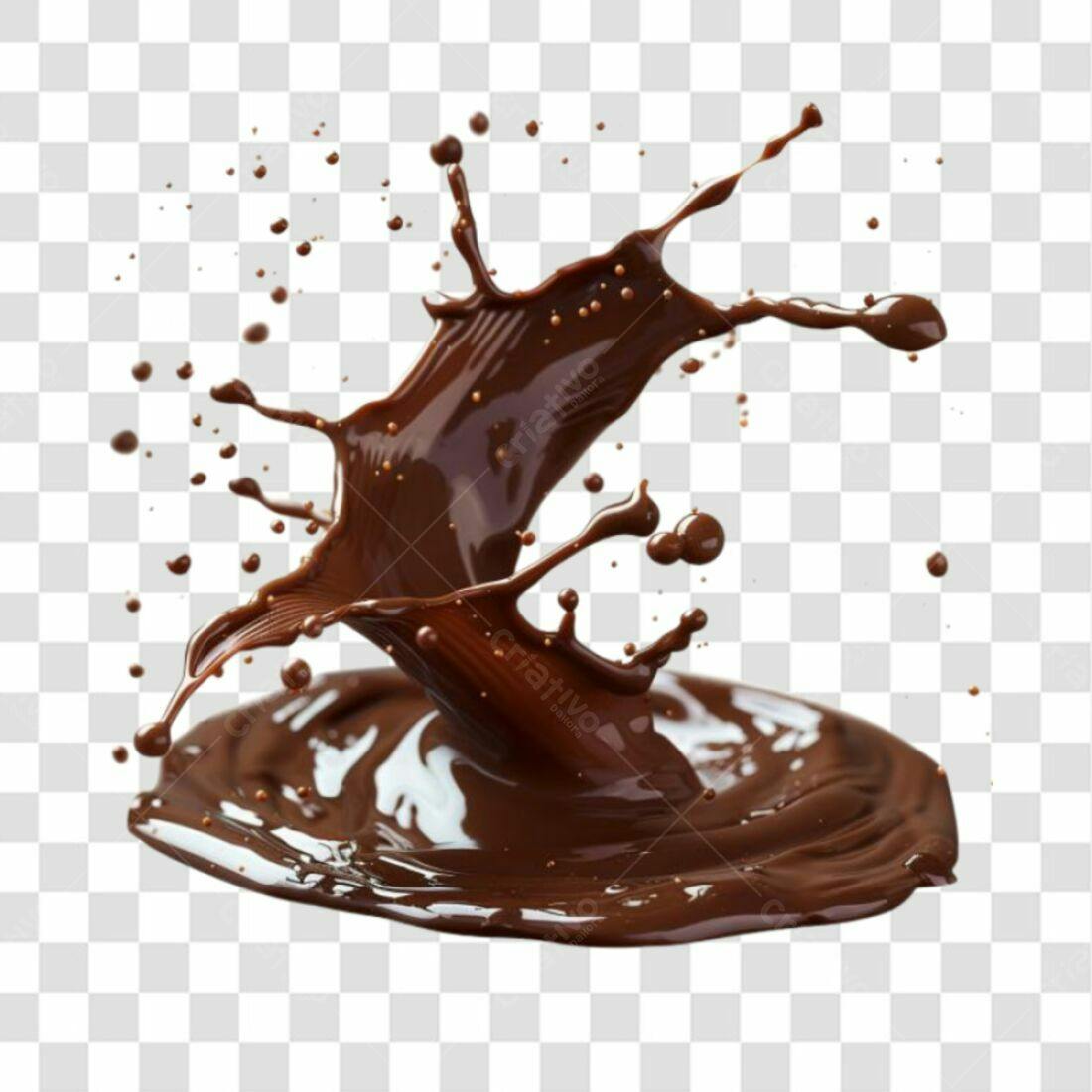 Imagem PNG de Salpico de Chocolate com fundo transparente