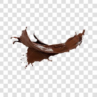 Splash de chocolate png transparente