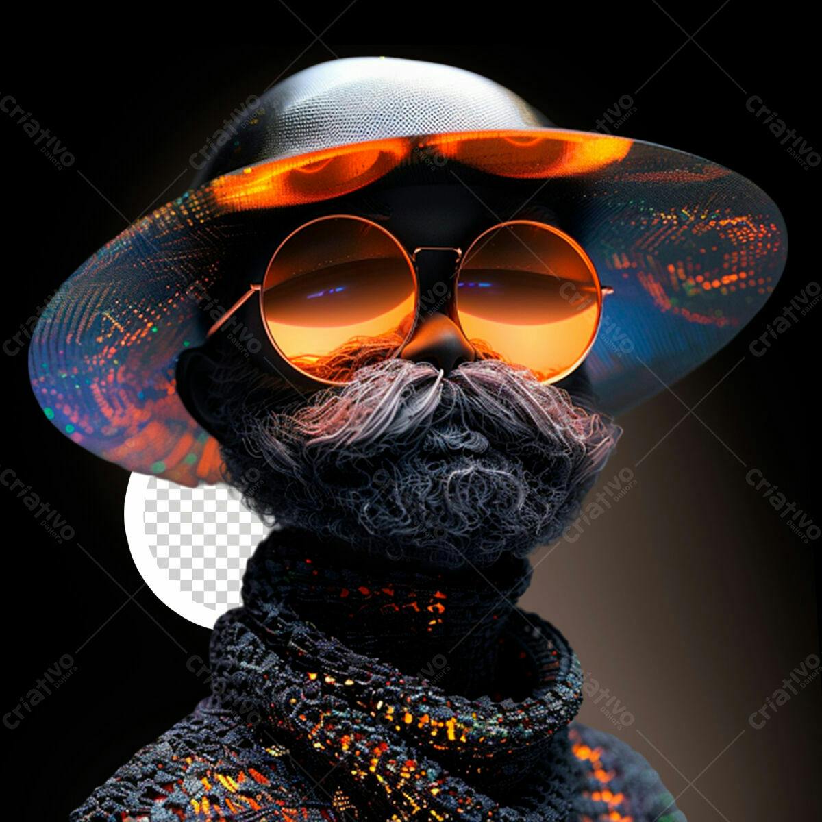 Avatar Misterioso PSD Editável