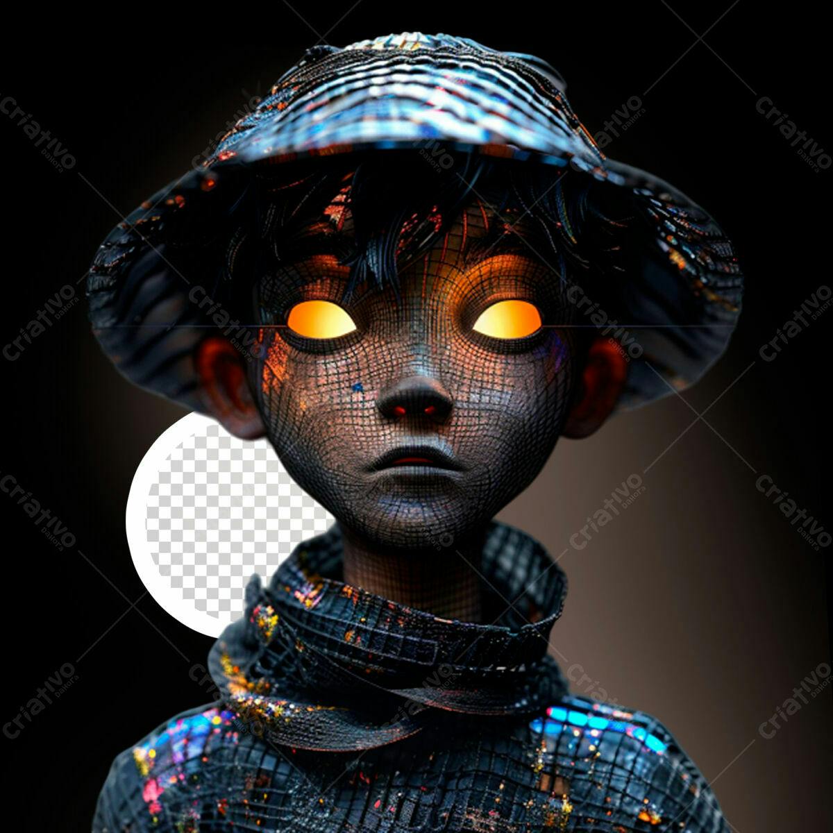 Avatar Misterioso PSD Editável