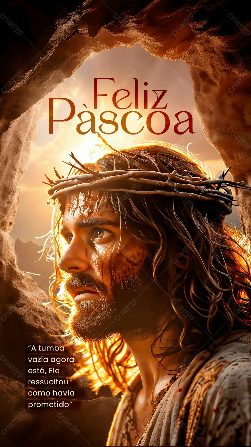 PÁSCOA JESUS CRISTO ESTÁ VIVO SOCIAL MEDIA