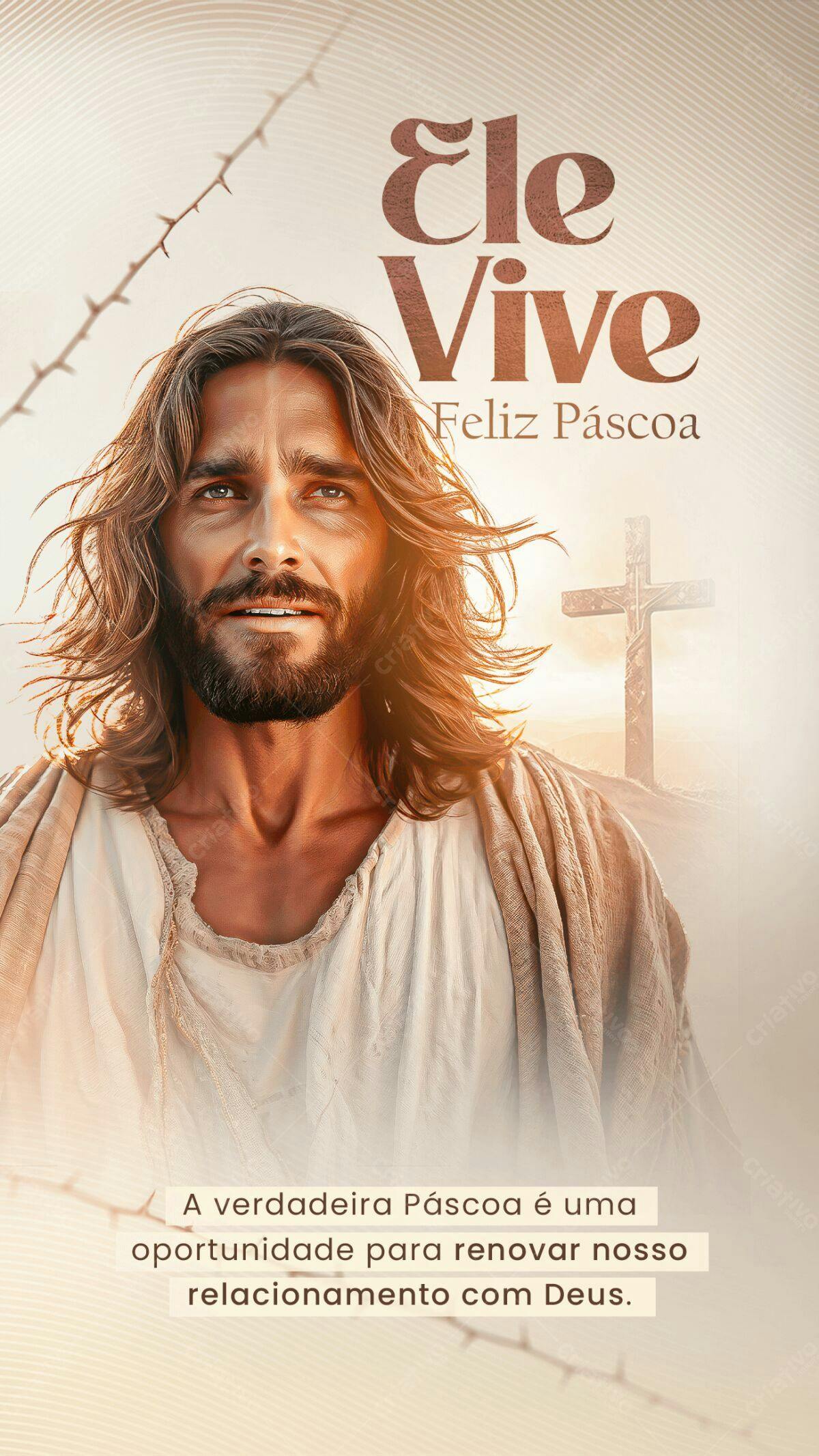Post para Páscoa PSD Editável
