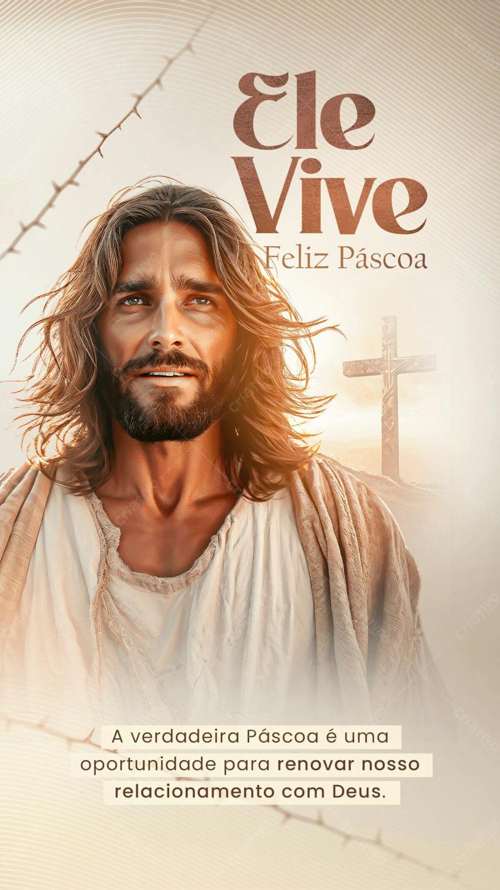 PÁSCOA JESUS CRISTO ESTÁ VIVO SOCIAL MEDIA