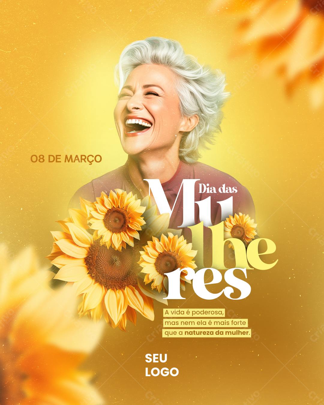 Flyer Dia Internacional da Mulher PSD Editável
