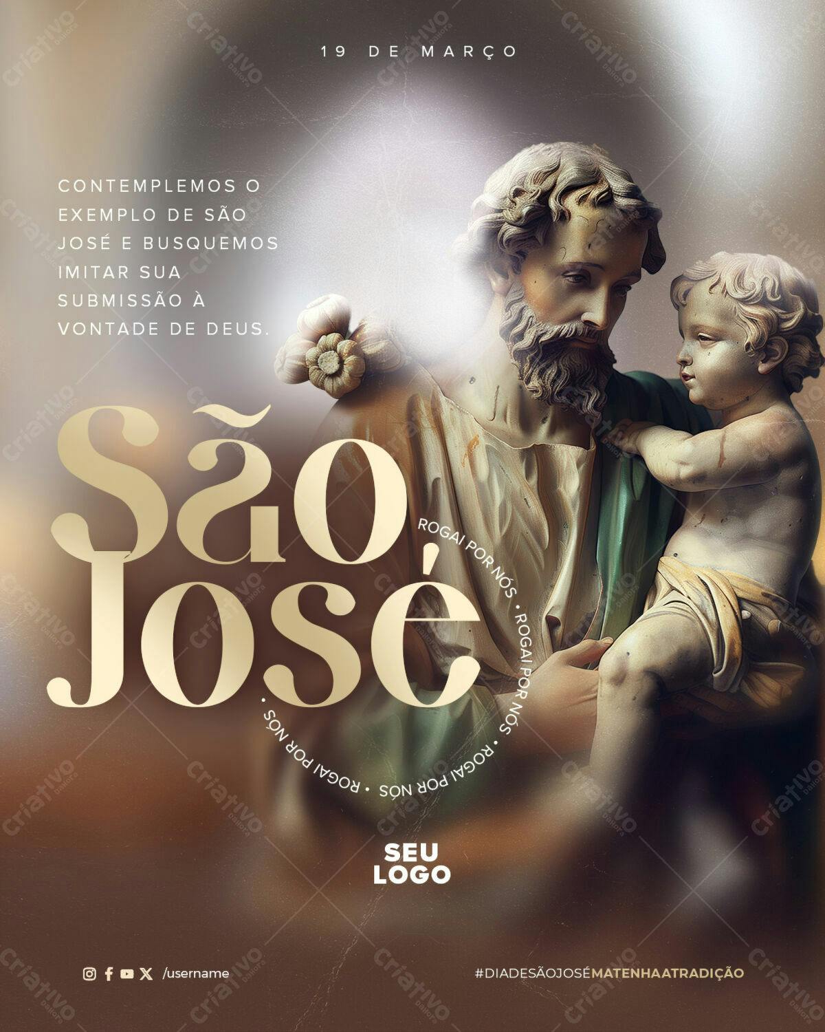 Flyer Dia de São José PSD Editável