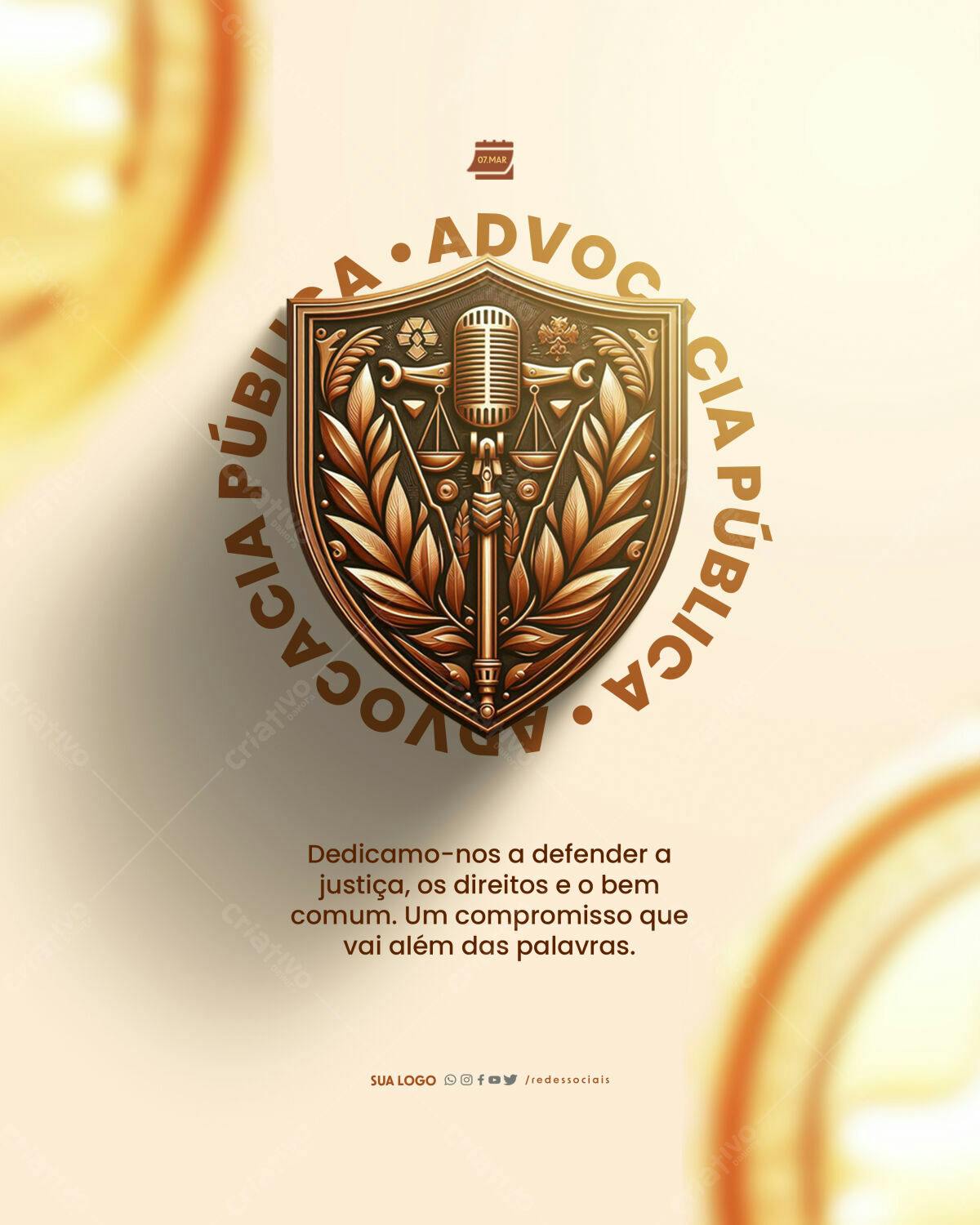 Post para Advocacia Pública PSD Editável