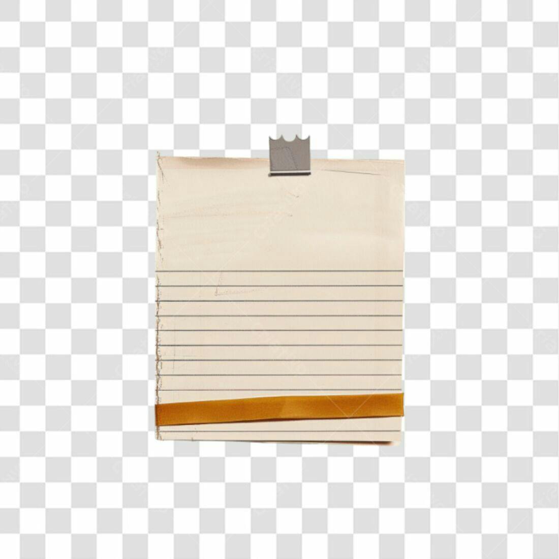 Papel Rasgado com Fita PNG com fundo transparente