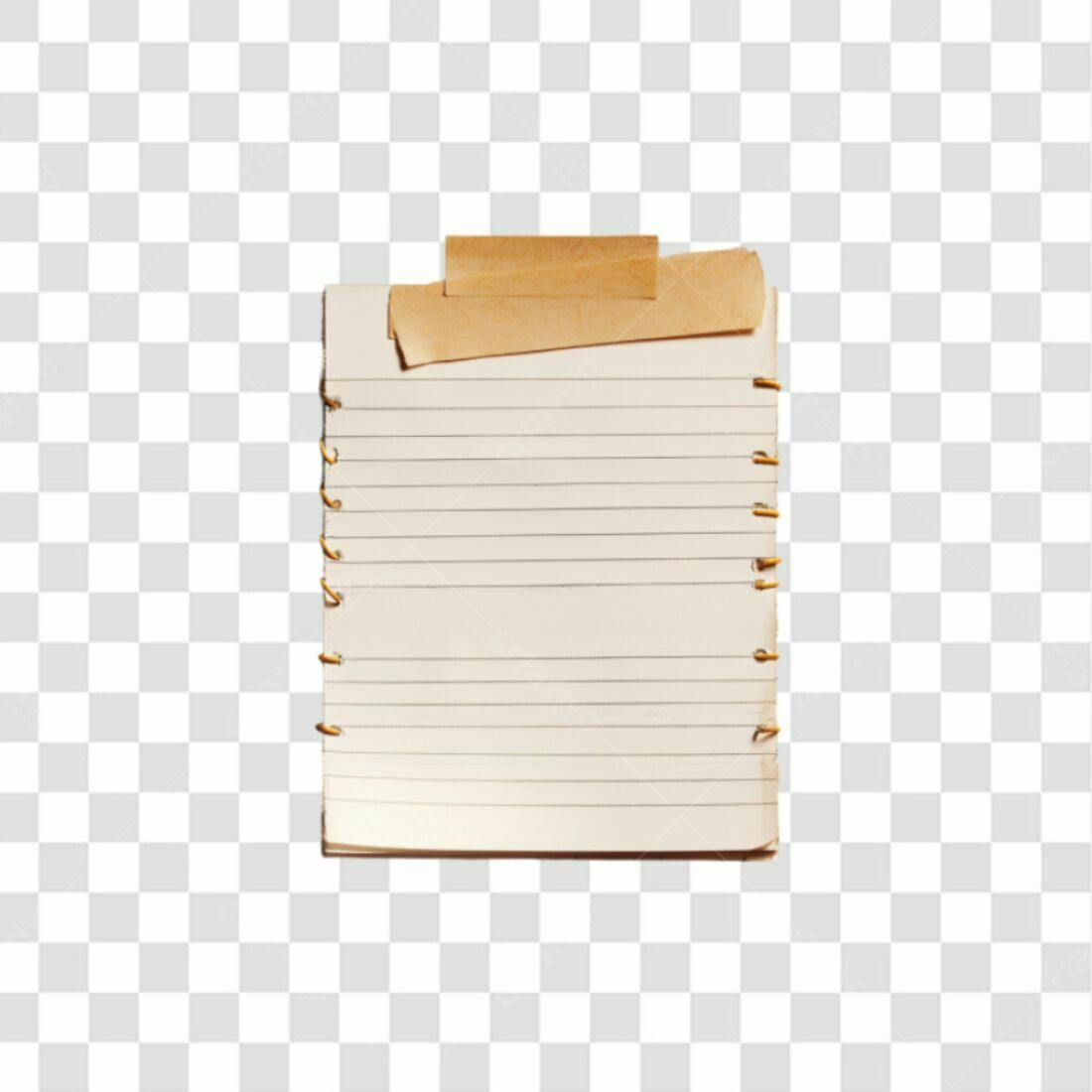 Bloco de Notas PNG com fundo transparente