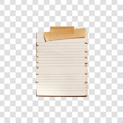 Bloco De Notas Papel Png Transparente (3)