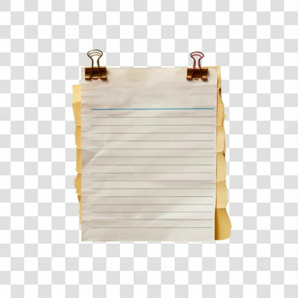 Bloco De Notas Papel Png Transparente (5)
