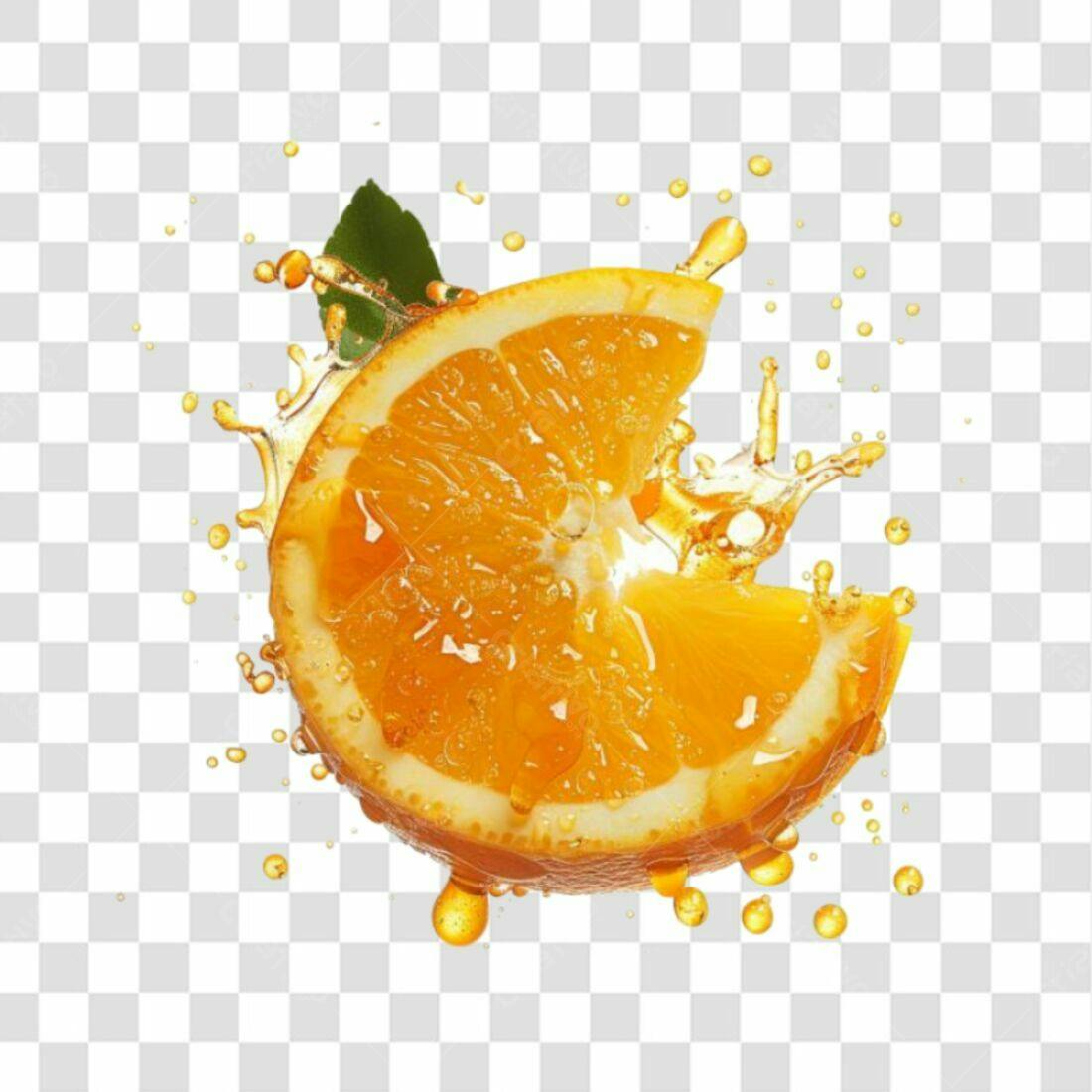 Icone fatia de Laranja PNG com fundo transparente