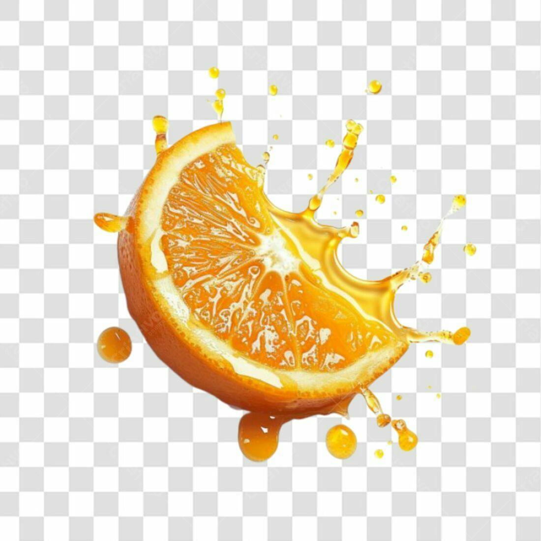 Icone de fatia de laranja PNG com fundo transparente