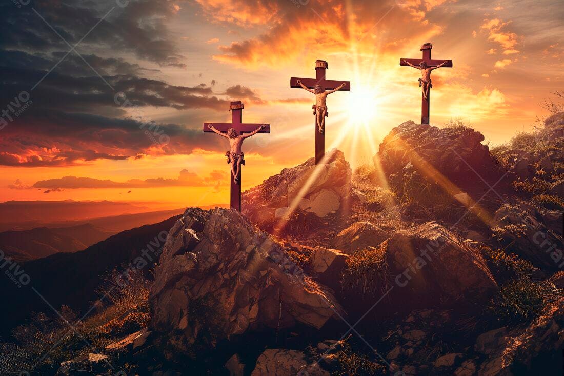 Crucificação ao Pôr do Sol