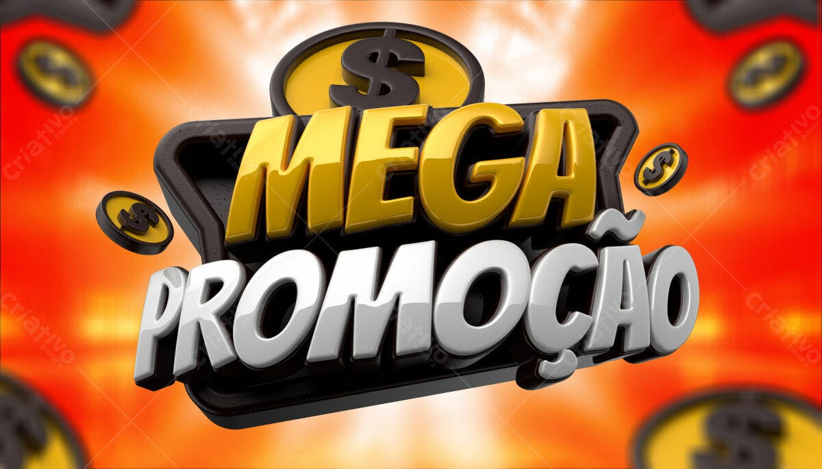 Banner Mega Promoção PSD Editável