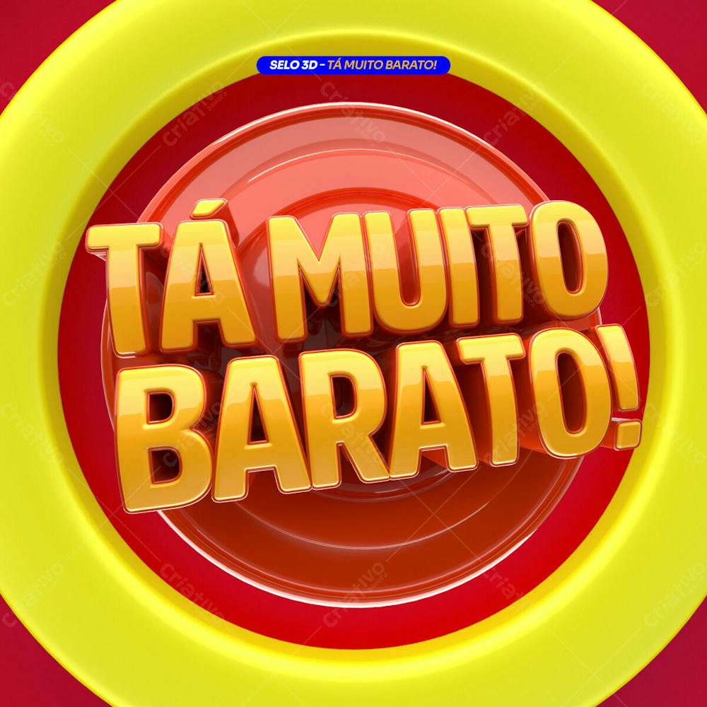 Selo 3D Tá Muito Barato