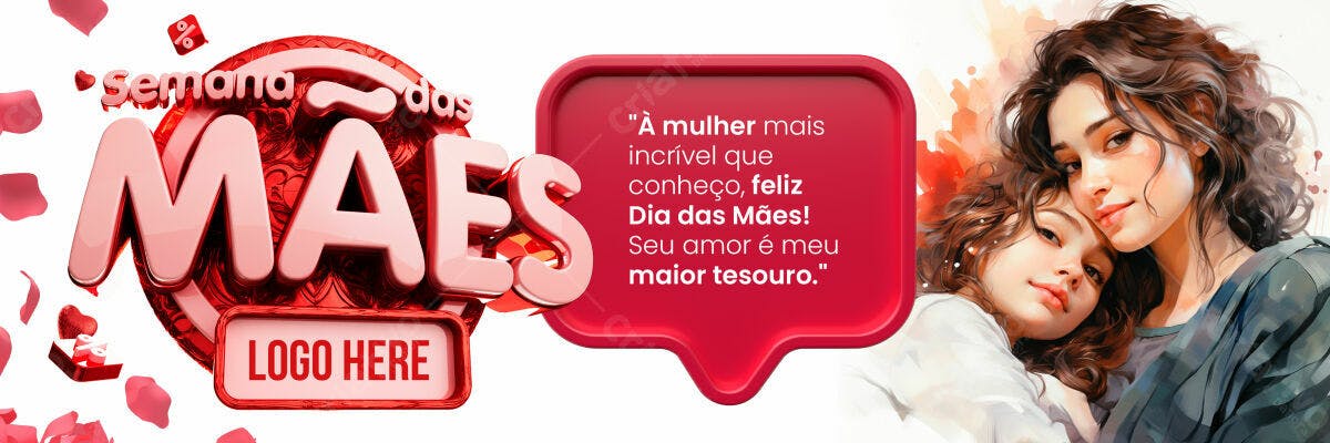 Banner Dia das Mães PSD Editável