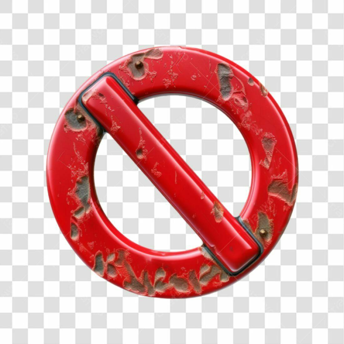 Ícone Proibido Vermelho PNG com fundo transparente