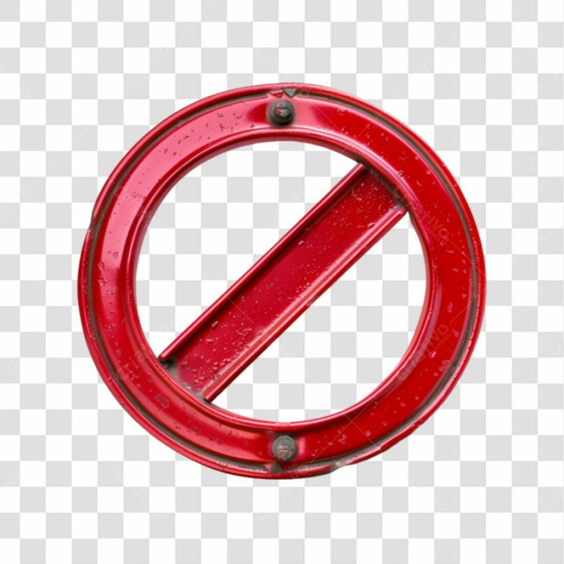 Ícone Proibido Vermelho PNG com fundo transparente