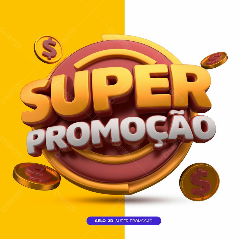 Selo 3D Super Promoção