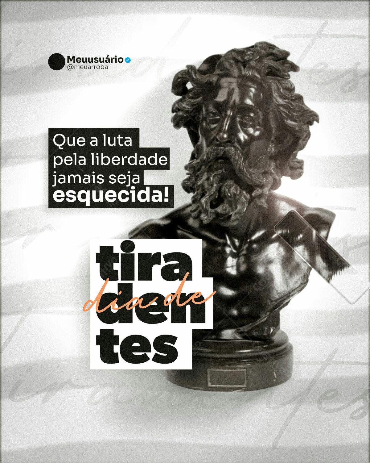 Poster Dia da Consciência Negra PSD Editável