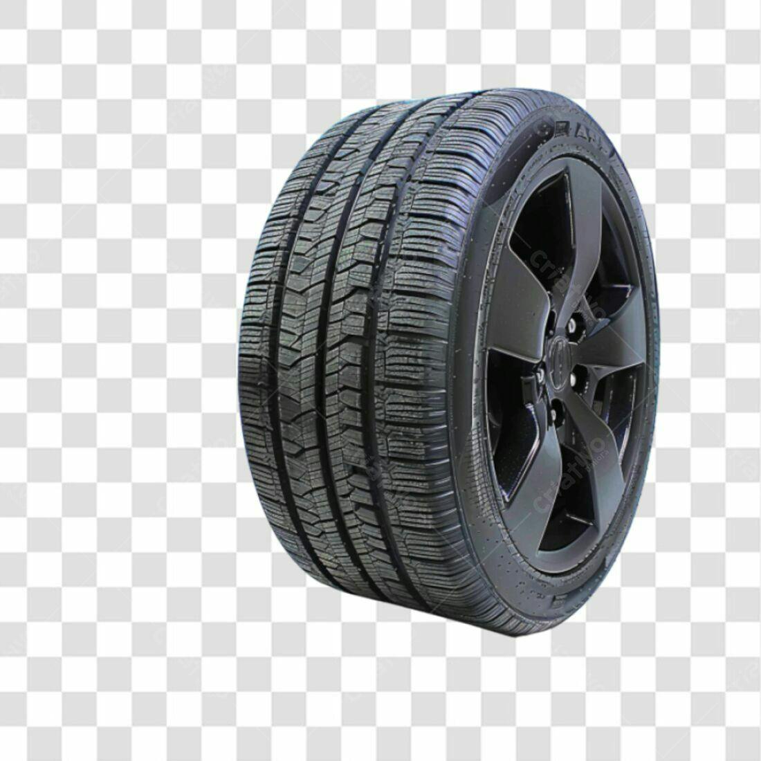 Icone Pneu Carro Preto PNG com fundo transparente