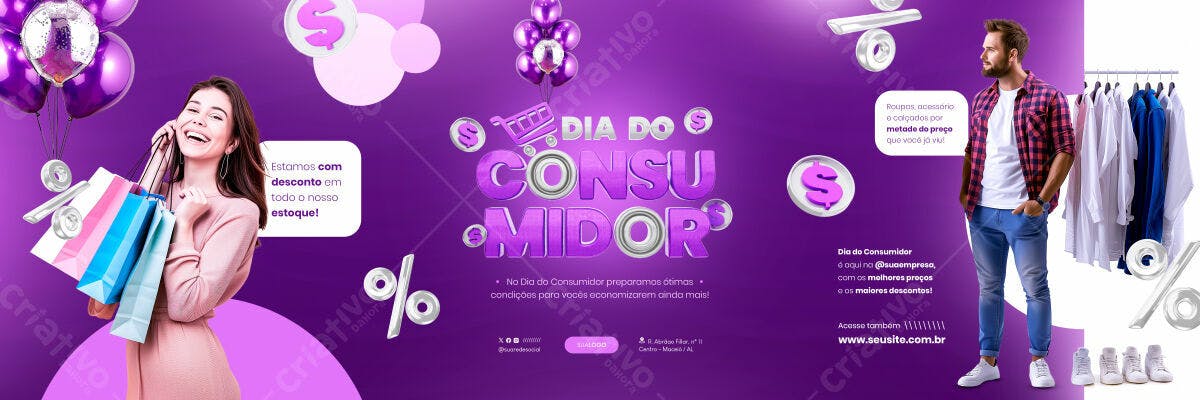 Banner Dia do Consumidor PSD Editável