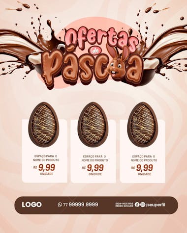 Ofertas de páscoa ovos de páscoa