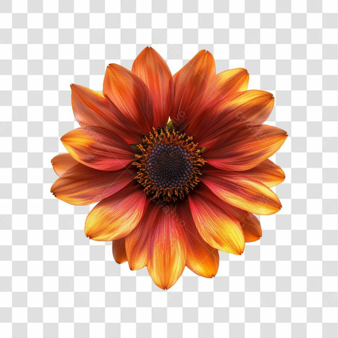 Icone Flor Laranja Outono PNG com fundo transparente
