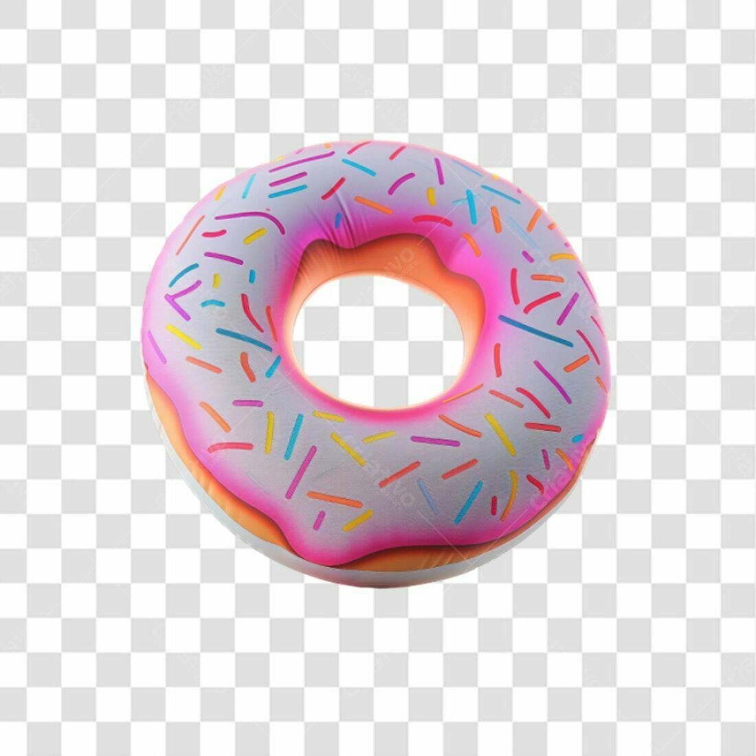Boia Donut Verão PNG com fundo transparente