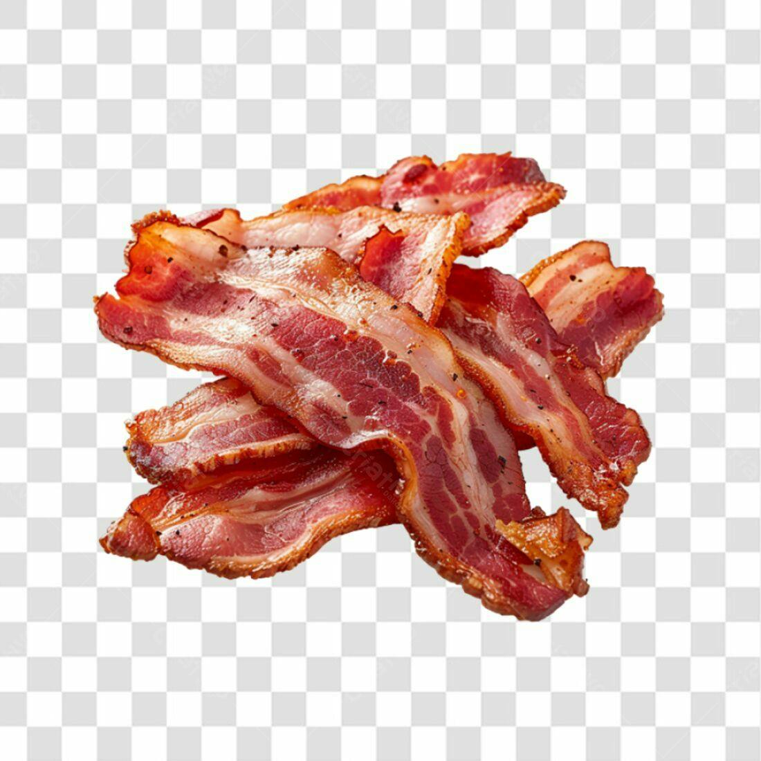 Imagem PNG de Bacon Crocante com Fundo Transparente