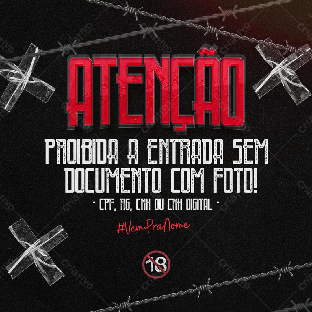 Flyer de Evento 18+ PSD Editável