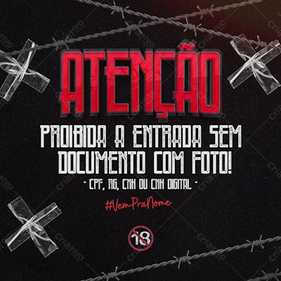 Flyer de Evento 18+ PSD Editável