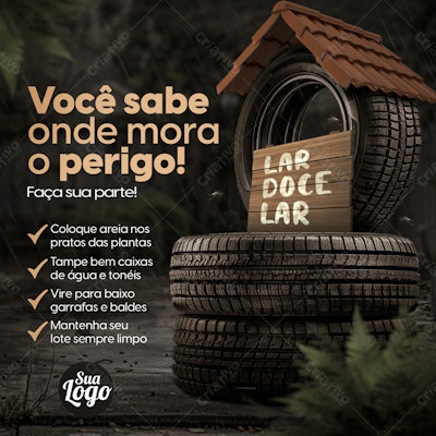 Postagem Prevenção de Desastres Naturais PSD Editável