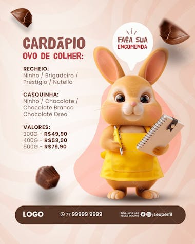 Ofertas de páscoa ovos de páscoa