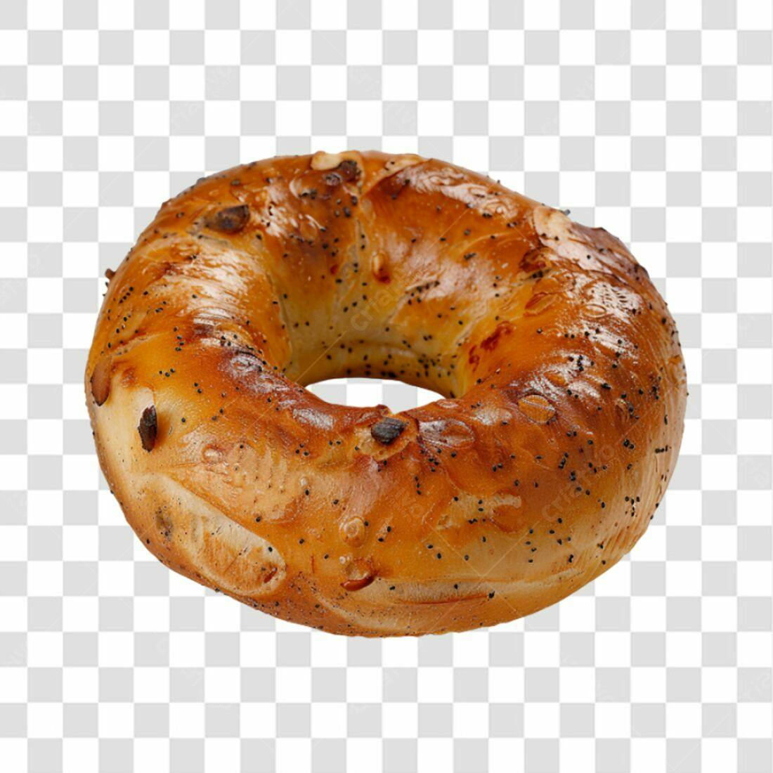 Icone de Bagel PNG com fundo transparente