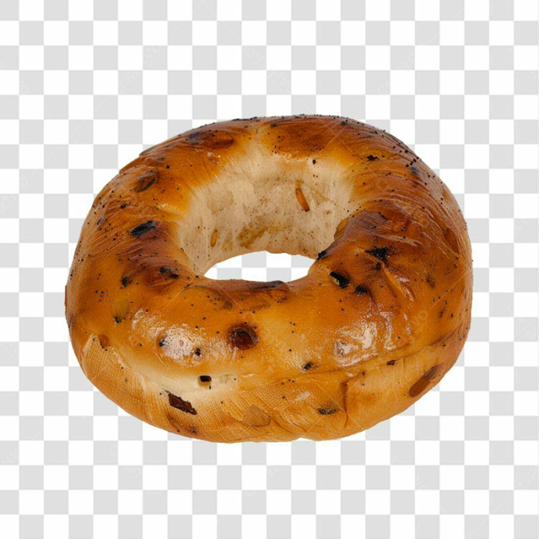 Icone de Bagel PNG com fundo transparente