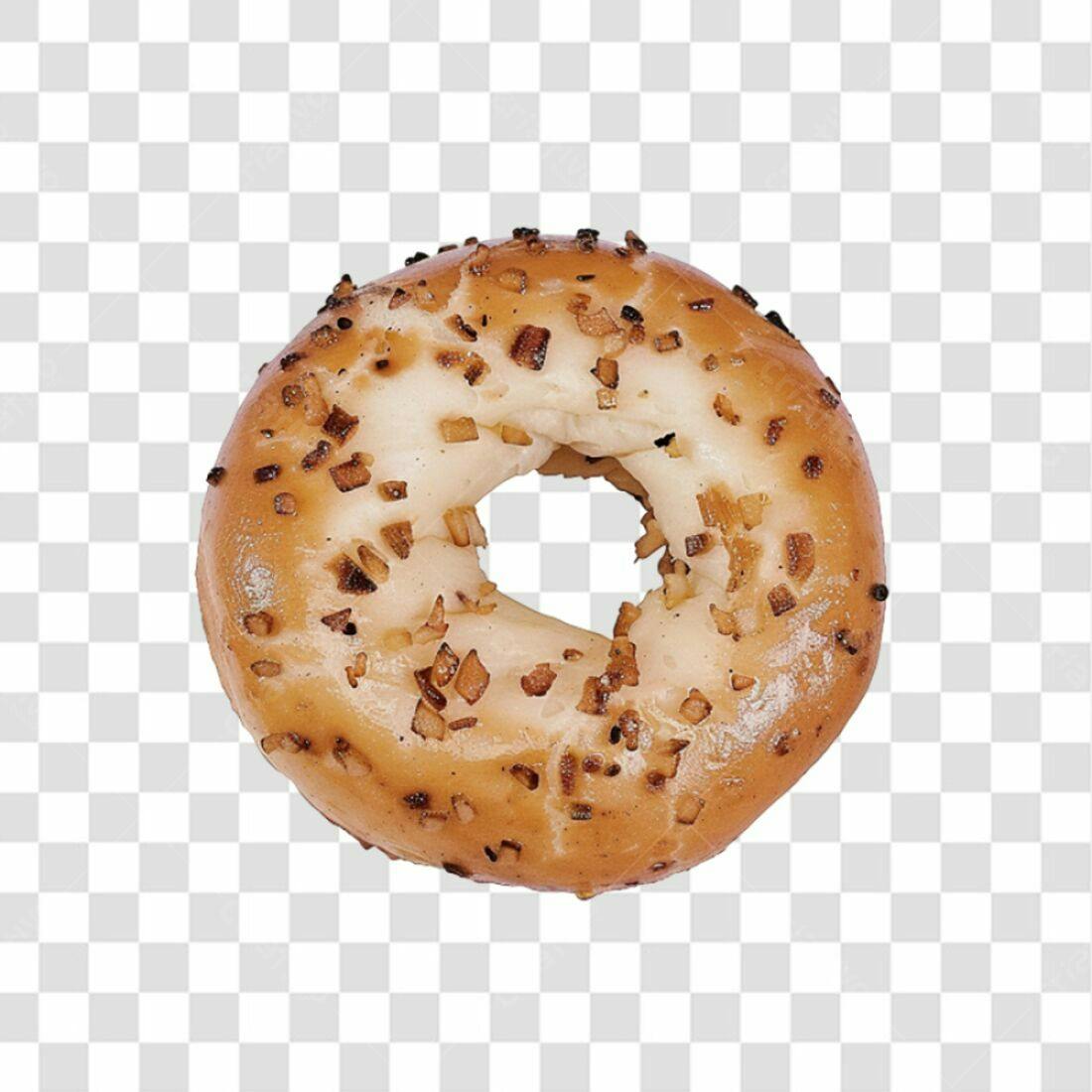 Icone de Bagel com gergelim PNG com fundo transparente